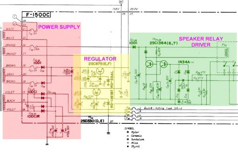Sansui 771 Power Supply Regulator Speaker Relay Driver